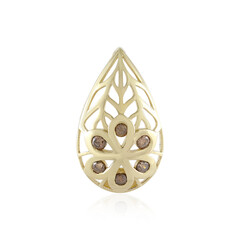 9K I2 Champagne Diamond Gold Pendant (Ornaments by de Melo)