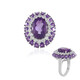 Zambian Amethyst Silver Ring
