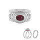 Malawi Garnet Silver Ring (Dallas Prince Designs)
