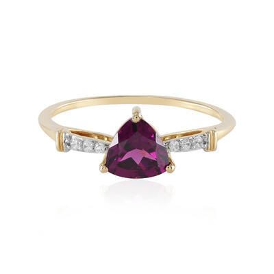 9K Magenta Garnet Gold Ring
