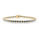 9K I2 Blue Diamond Gold Bracelet (de Melo)