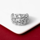 White Topaz Silver Ring