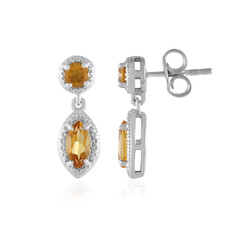 Citrine Silver Earrings