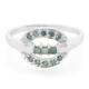Fancy Diamond Silver Ring
