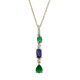 14K AAA Tanzanite Gold Necklace (CIRARI)