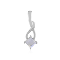Rainbow Moonstone Silver Pendant