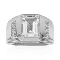 White Topaz Silver Ring