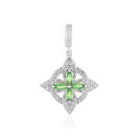 Tanzanian Tsavorite Silver Pendant