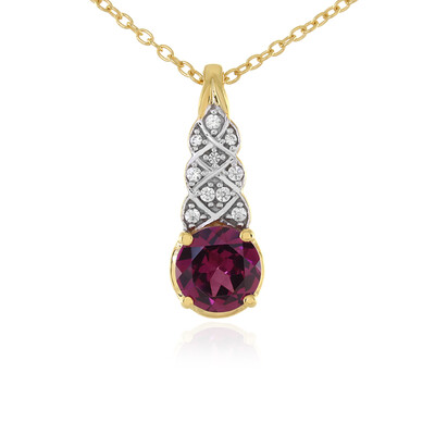 Lindi Garnet Silver Necklace