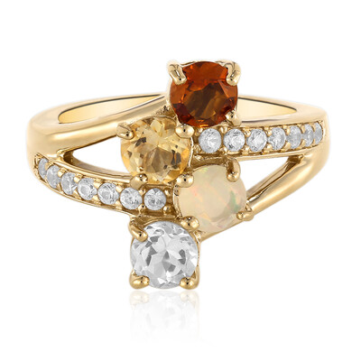 Madeira Citrine Silver Ring
