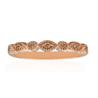 9K SI1 Argyle Rose De France Diamond Gold Ring