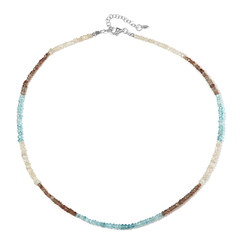 Fancy Zircon Silver Necklace