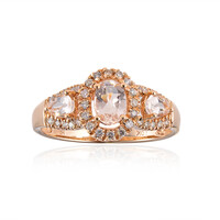 10K AAA Morganite Gold Ring