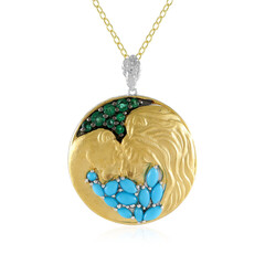 Sleeping Beauty Turquoise Silver Necklace (Gems en Vogue)