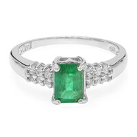 Bahia Emerald Silver Ring