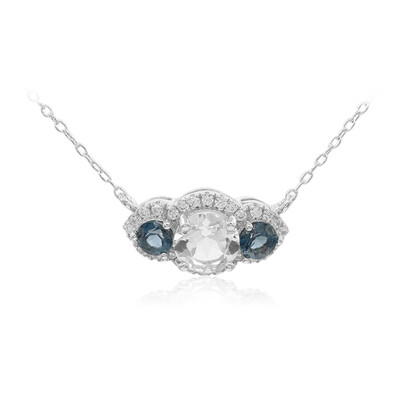 White Topaz Silver Necklace