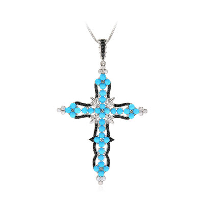 Sleeping Beauty Turquoise Silver Necklace (Dallas Prince Designs)