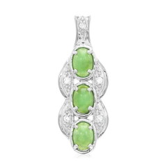 Imperial Chrysoprase Silver Pendant