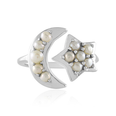 Silver Freshwater Pearl Silver Ring
