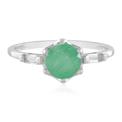 9K Brazilian Emerald Gold Ring