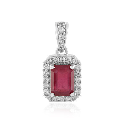 Madagascar Ruby Silver Pendant