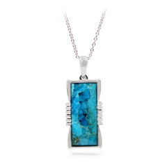 Kingman Blue Mojave Turquoise Silver Necklace (Faszination Türkis)