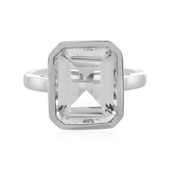 White Topaz Silver Ring