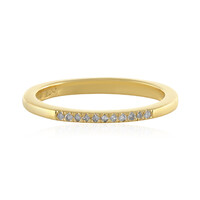 I4 (J) Diamond Silver Ring