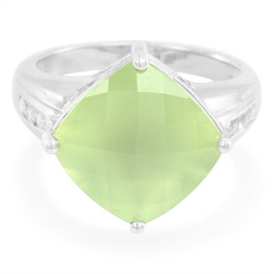 Prehnite Silver Ring