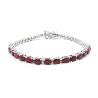 Ruby Silver Bracelet