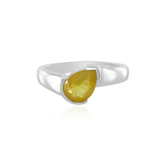 Madagascar Yellow Sapphire Silver Ring