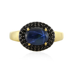 Blue Star Sapphire Silver Ring