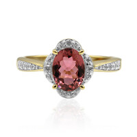 9K Pink Tourmaline Gold Ring (Adela Gold)
