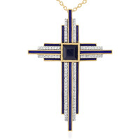 Blue Sapphire Silver Necklace