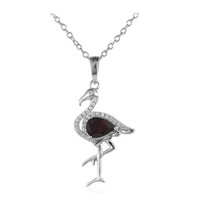 Garnet Silver Necklace