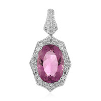 Mexican Pink Fluorite Silver Pendant