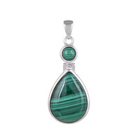 Malachite Silver Pendant