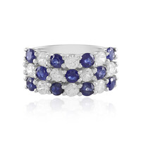 Madagascar Blue Sapphire Silver Ring