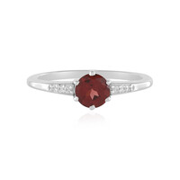 Mozambique Garnet Silver Ring
