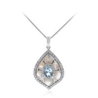 14K AAA Brazilian Aquamarine Gold Necklace (CIRARI)