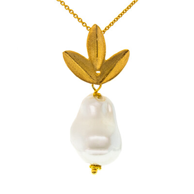 Freshwater pearl Silver Necklace (Joias do Paraíso)