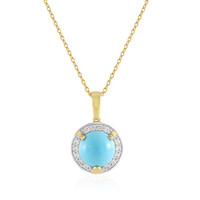 Sleeping Beauty Turquoise Silver Necklace