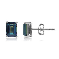 Neptune Topaz Silver Earrings