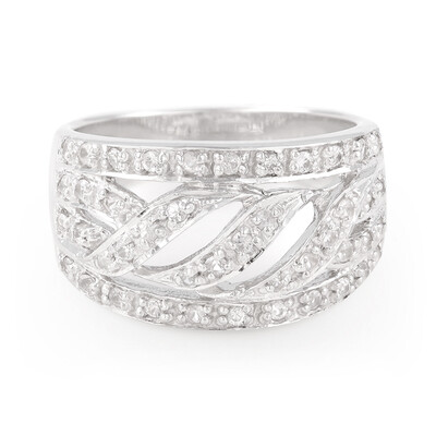 White Sapphire Silver Ring