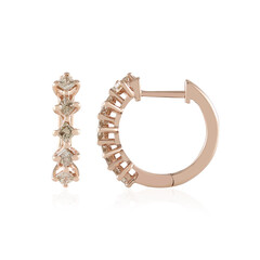 9K I2 Brown Diamond Gold Earrings