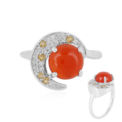 Carnelian Silver Ring