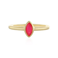 Pink Ethiopian Opal Silver Ring