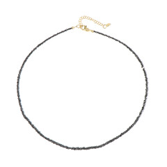 Black Diamond Silver Necklace