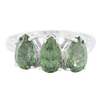 Russian Apatite Silver Ring