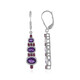 Amethyst Silver Earrings (KM by Juwelo)
